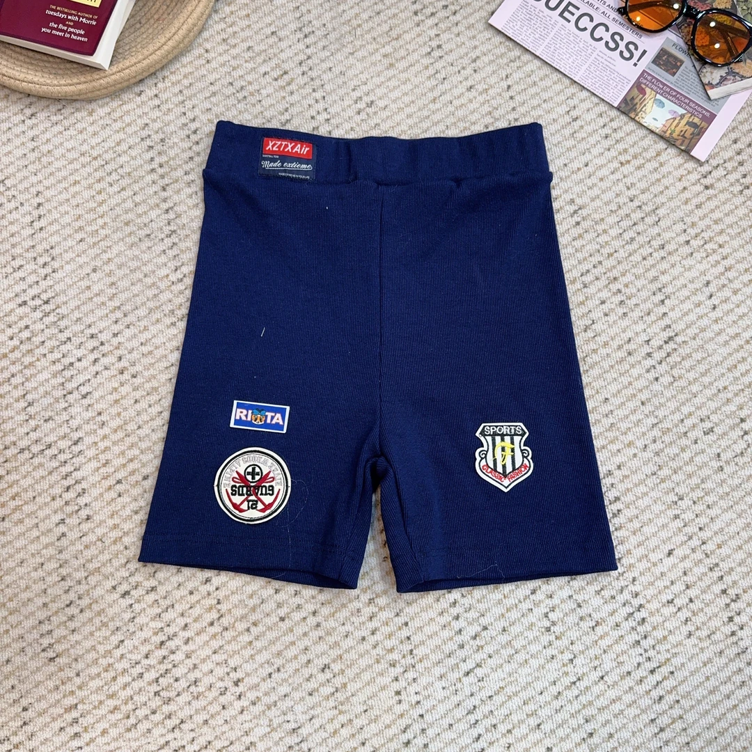 2025春季新款时尚潮流纯色休闲鲨鱼裤短裤3582