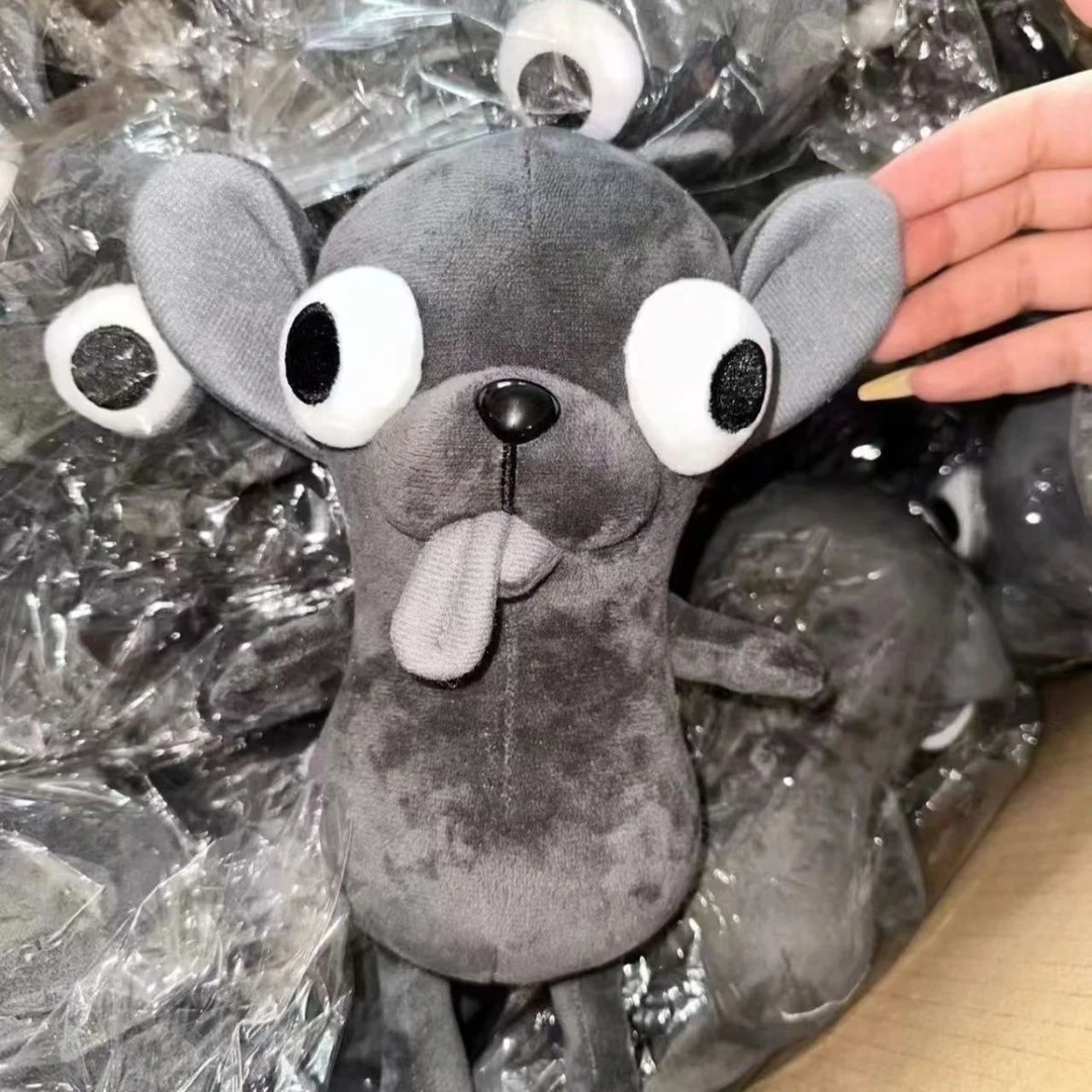 包包挂件ChiHUAHU吉娃娃毛绒钥匙扣挂件丑萌可拉耳朵兔子毛绒挂件