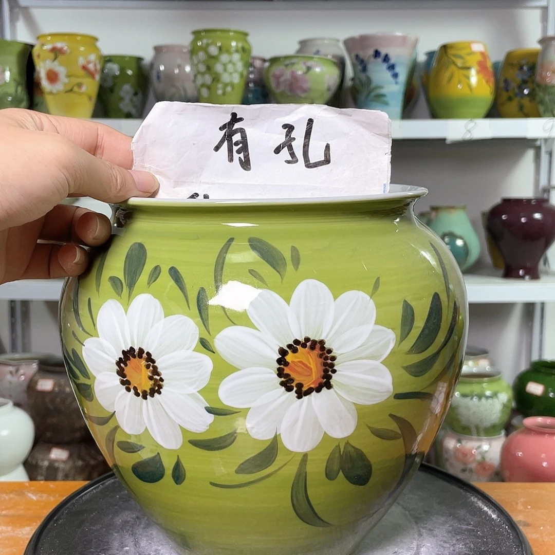 景德镇陶瓷花盆花器暇256