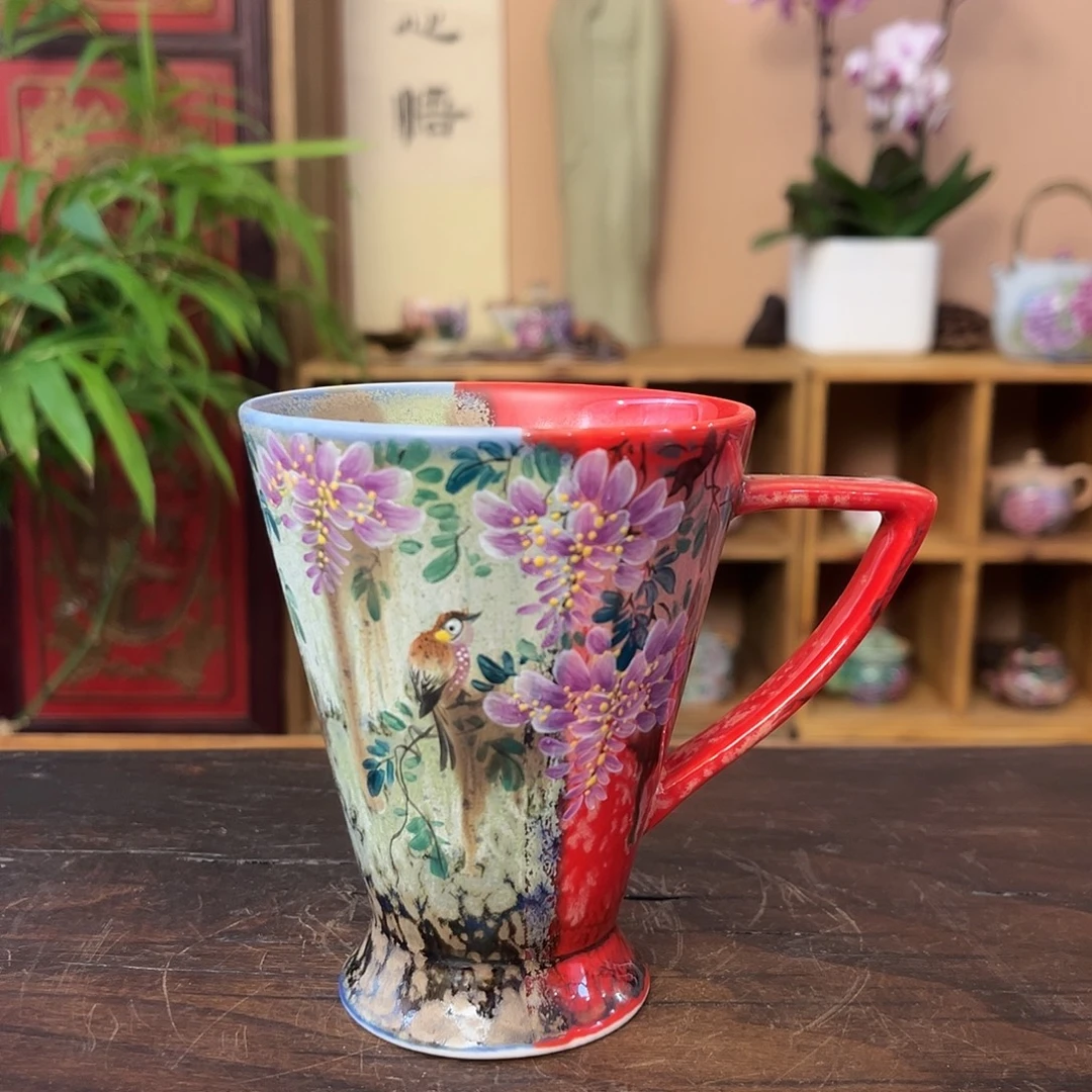 柴烧手工手绘陶瓷