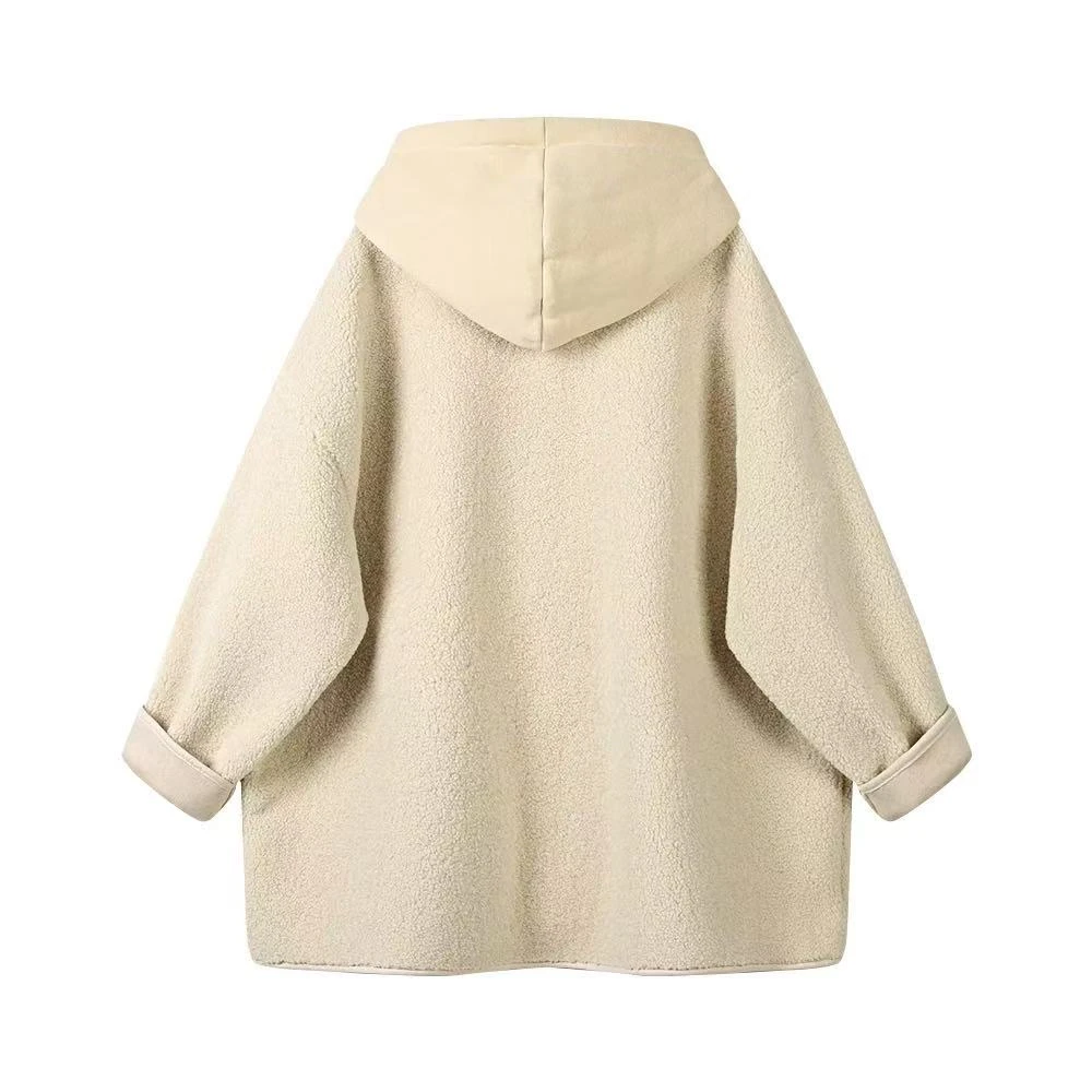 717外套时尚休闲双面连帽宽松中长款加厚秋冬