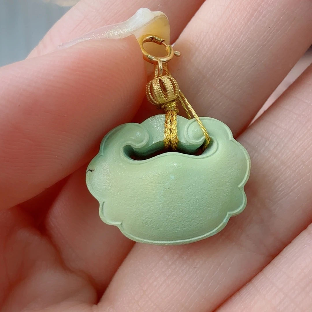 绿松石18K金镶嵌珠宝奇石