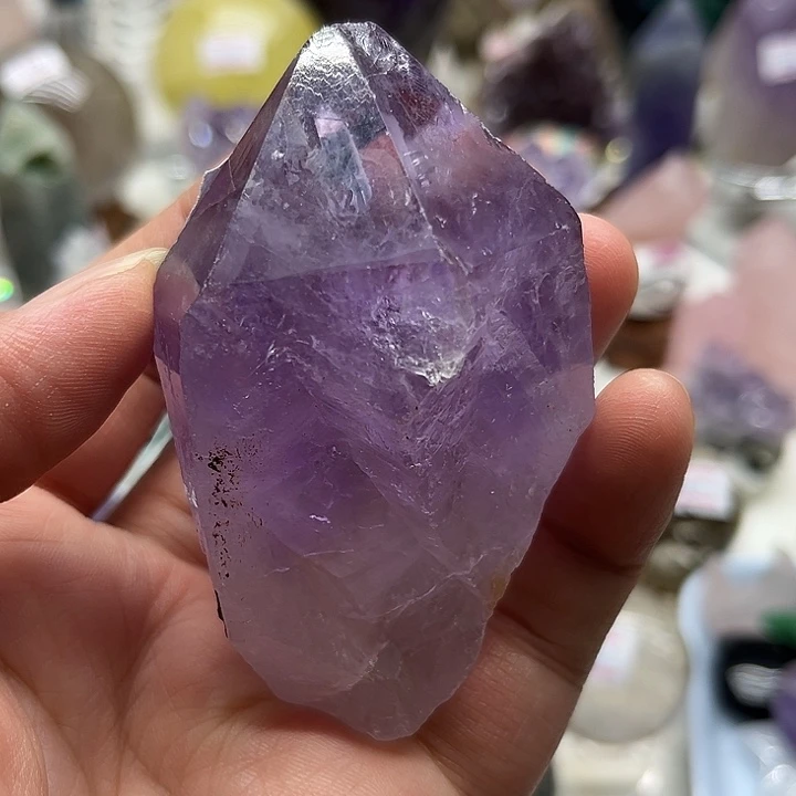 水晶珠宝半成品未镶嵌137块紫水晶原石