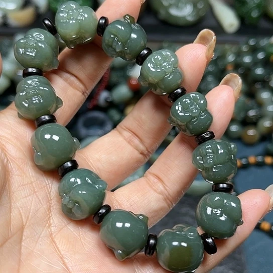 和田玉手串未镶嵌