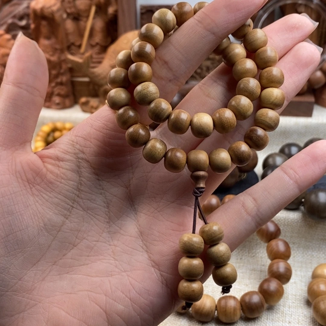 手串/手链檀香木迈索尔，老山檀香，奶香0809双圈