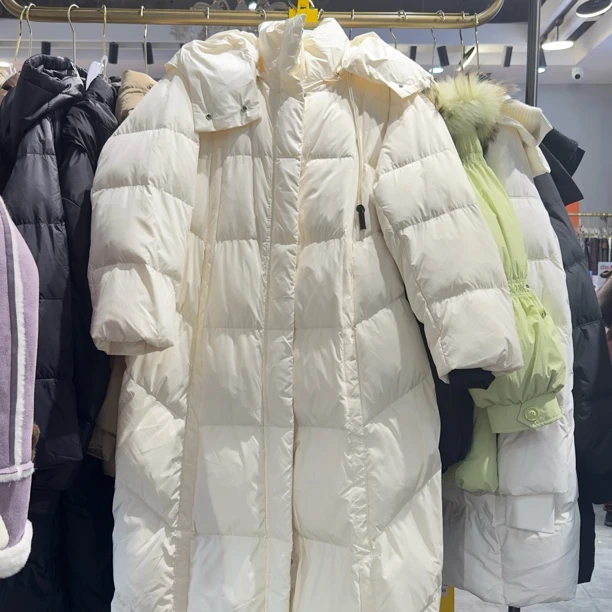 冬季新款连帽加厚保暖御寒中长款百搭休闲