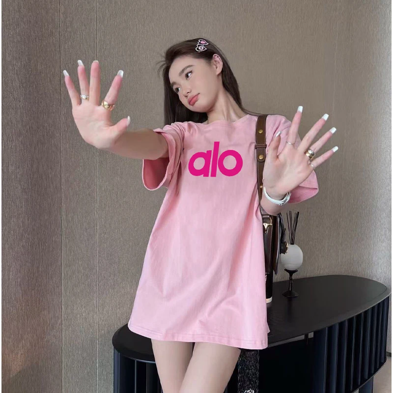 港风ins百搭简约字母短袖潮牌t恤上衣洋气纯棉短袖大t恤女宽松