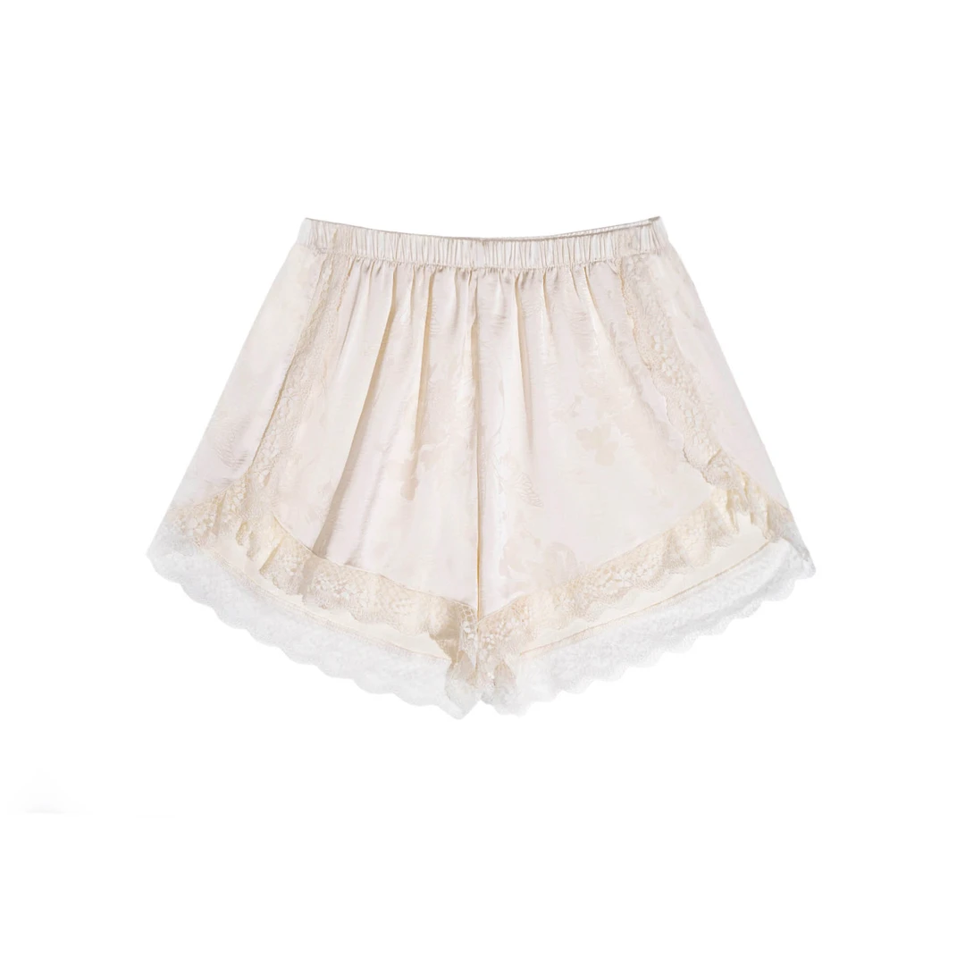 丝滑缎面可外穿宽松蕾丝打底短裤防走光安全裤女夏薄款FB2505171