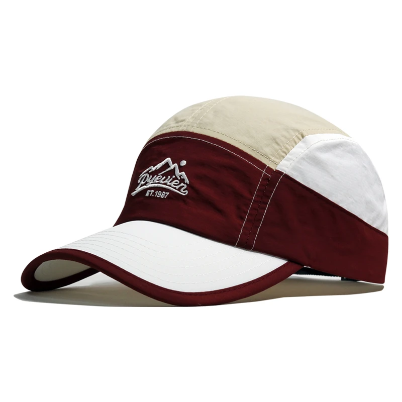 新款潮流春夏季速干薄款帽子男户外旅行遮阳棒球帽洋气时尚鸭舌帽