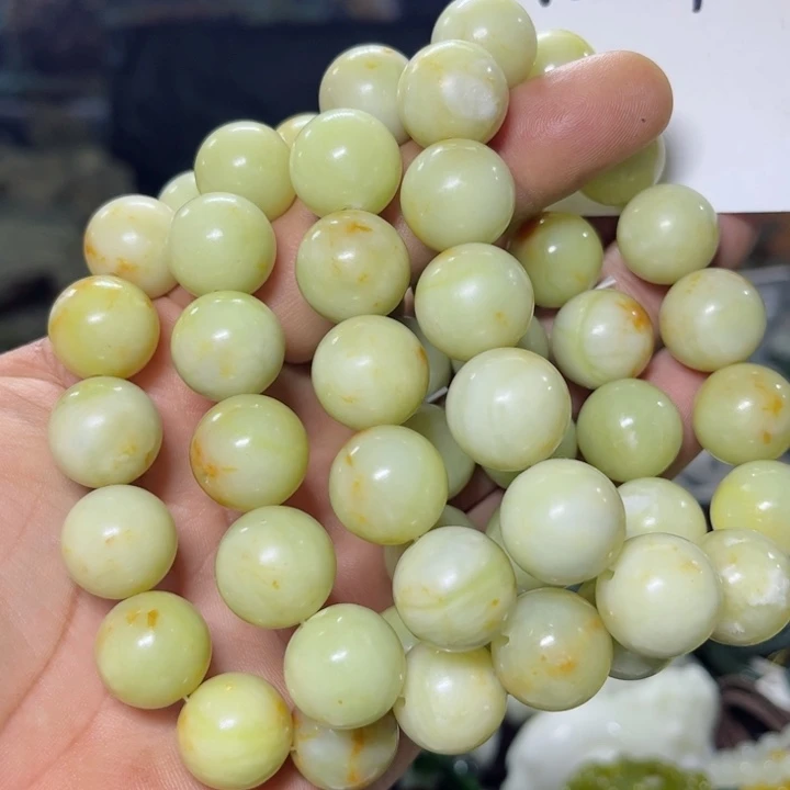 蛇纹石玉手串未镶嵌