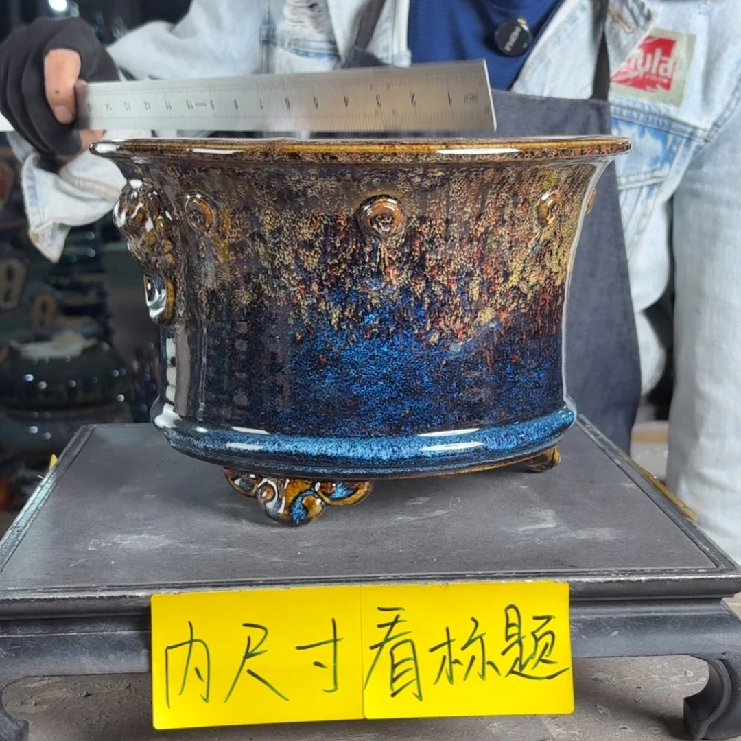 一风堂石湾花盆 内21*13编号536