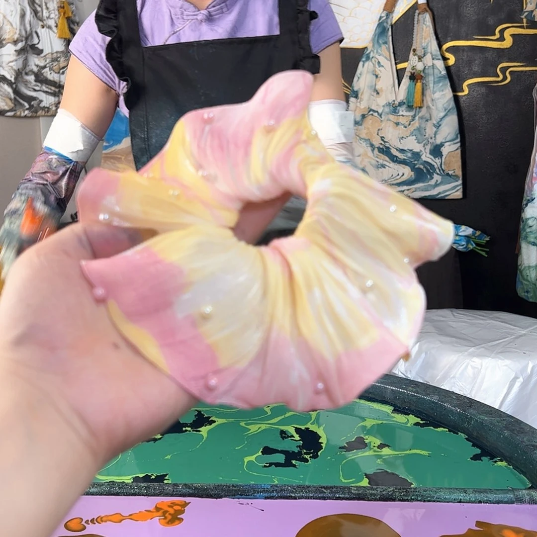 587精品百褶裙发圈手作