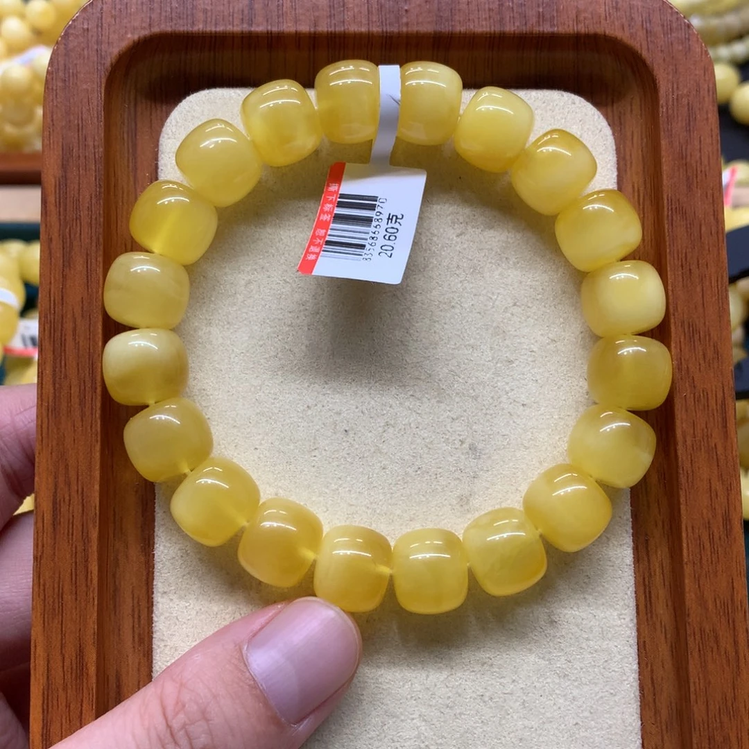 未镶嵌蜜蜡手链蜜蜡