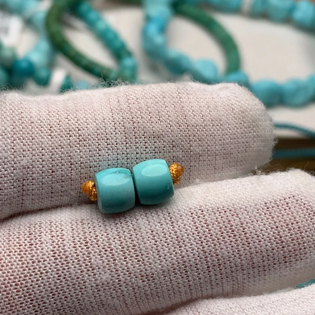 绿松石未镶嵌珠宝奇石6.5mm