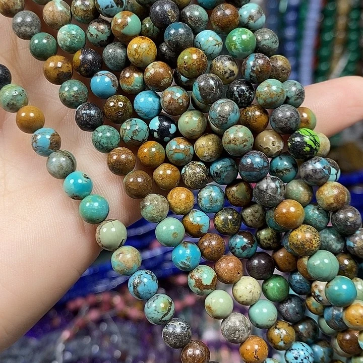 玛瑙/玉髓未镶嵌珠宝半成品天然湖小北卡6mm一条