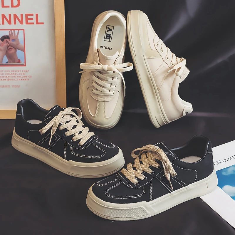 人本帆布鞋女2025休闲透气运动春季ins潮流百搭学生春季韩版鞋子
