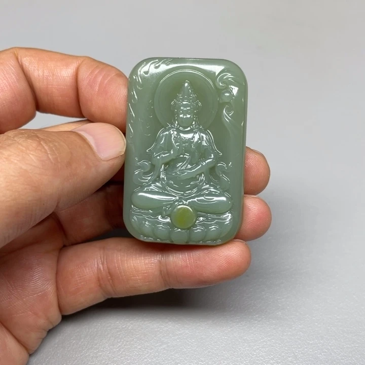 和田玉未镶嵌吊坠(不含链)?**?