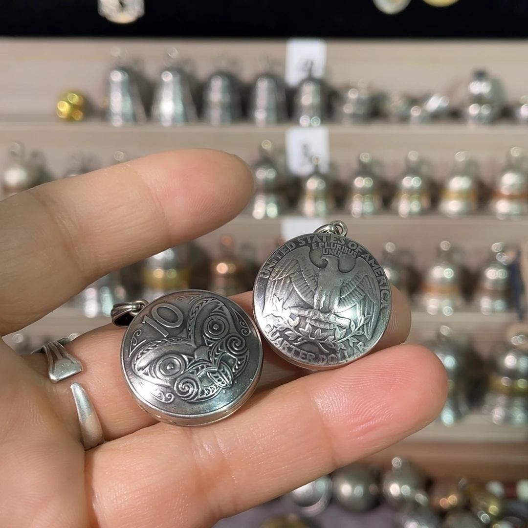 義***诚硬币照片记忆盒子组合挂件