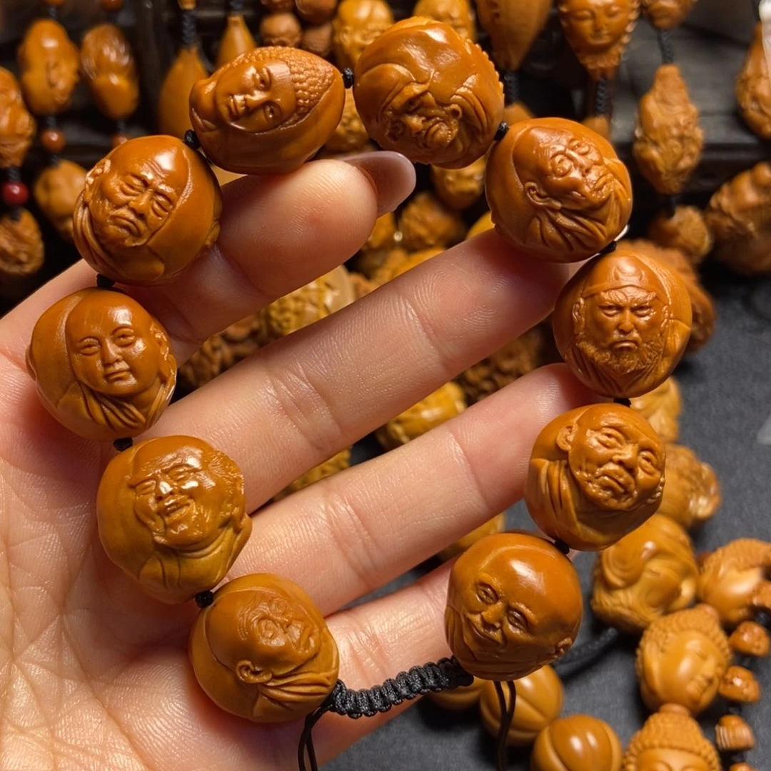 【闪购商品】手串/手链橄榄核冒**鱼三疯罗汉