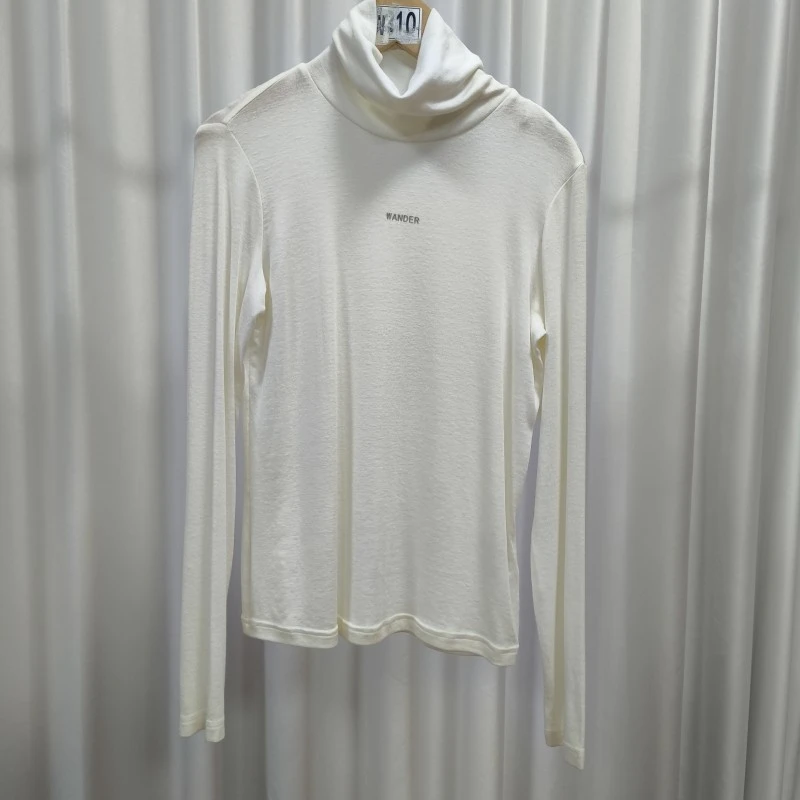 【三C・伊】S451-5  女装时尚春季高领打底衫白色Y22410159Z00