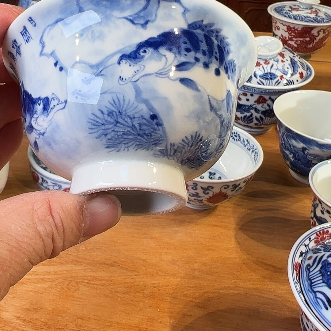 景德镇岚溪釉里红瓷器