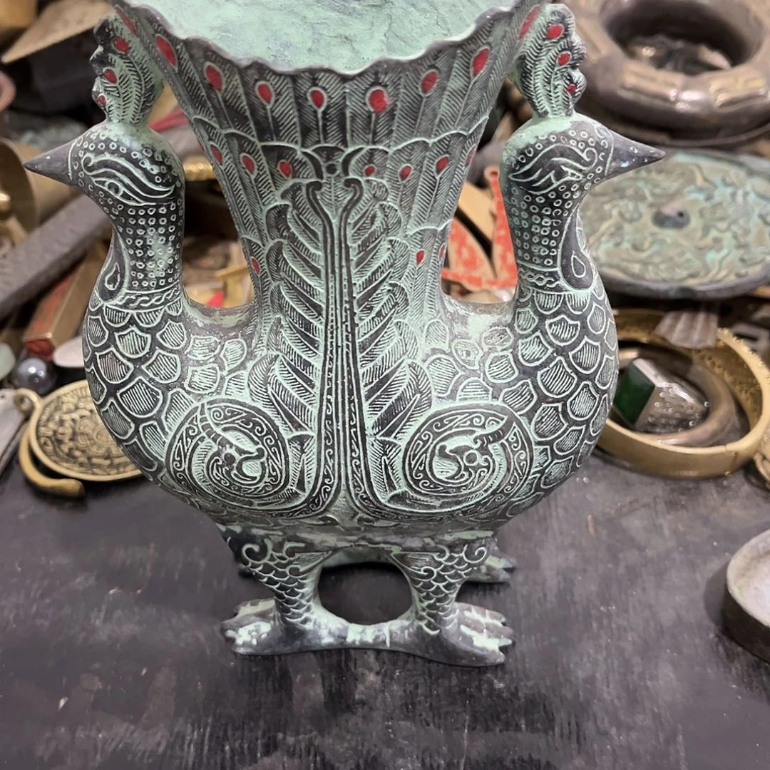 小***笔闪电购铜摆件工艺品