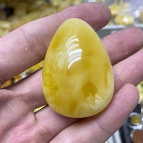 蜜蜡裸石未镶嵌吊坠