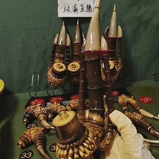 九***天贵州特色竹根烟斗工艺品手把件