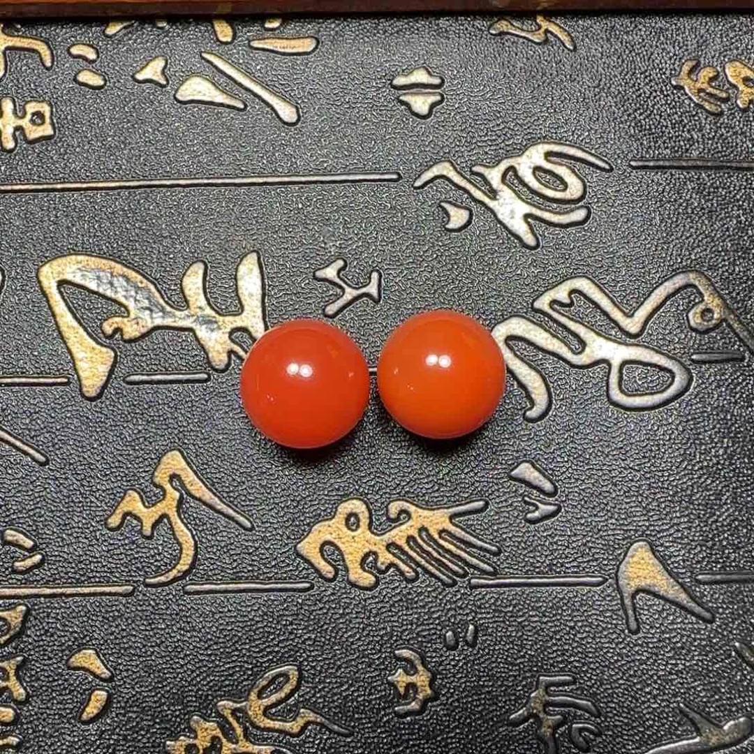 仁***山南红玛瑙未镶嵌单珠15➕