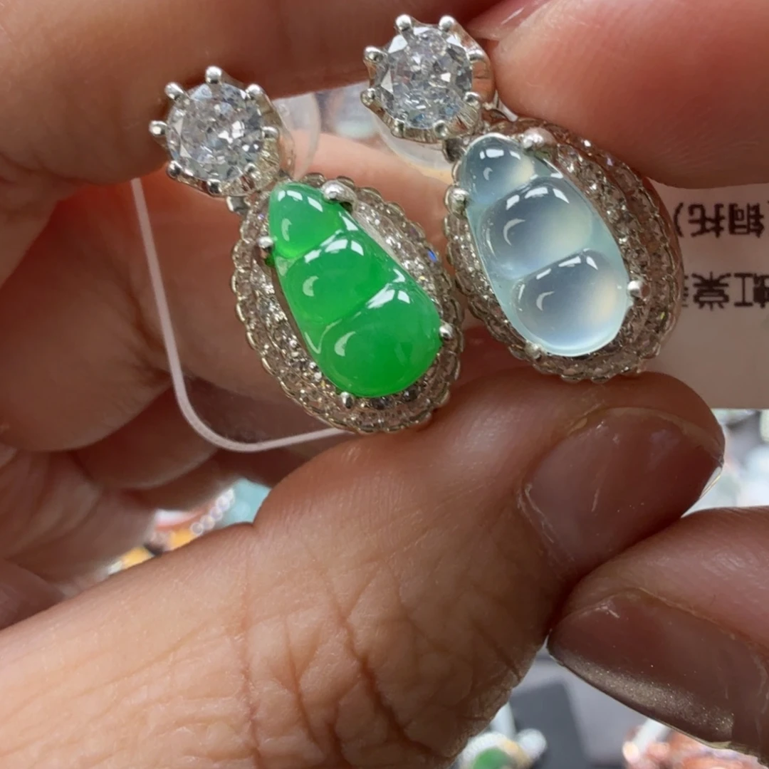 翡翠未镶嵌戒指8058