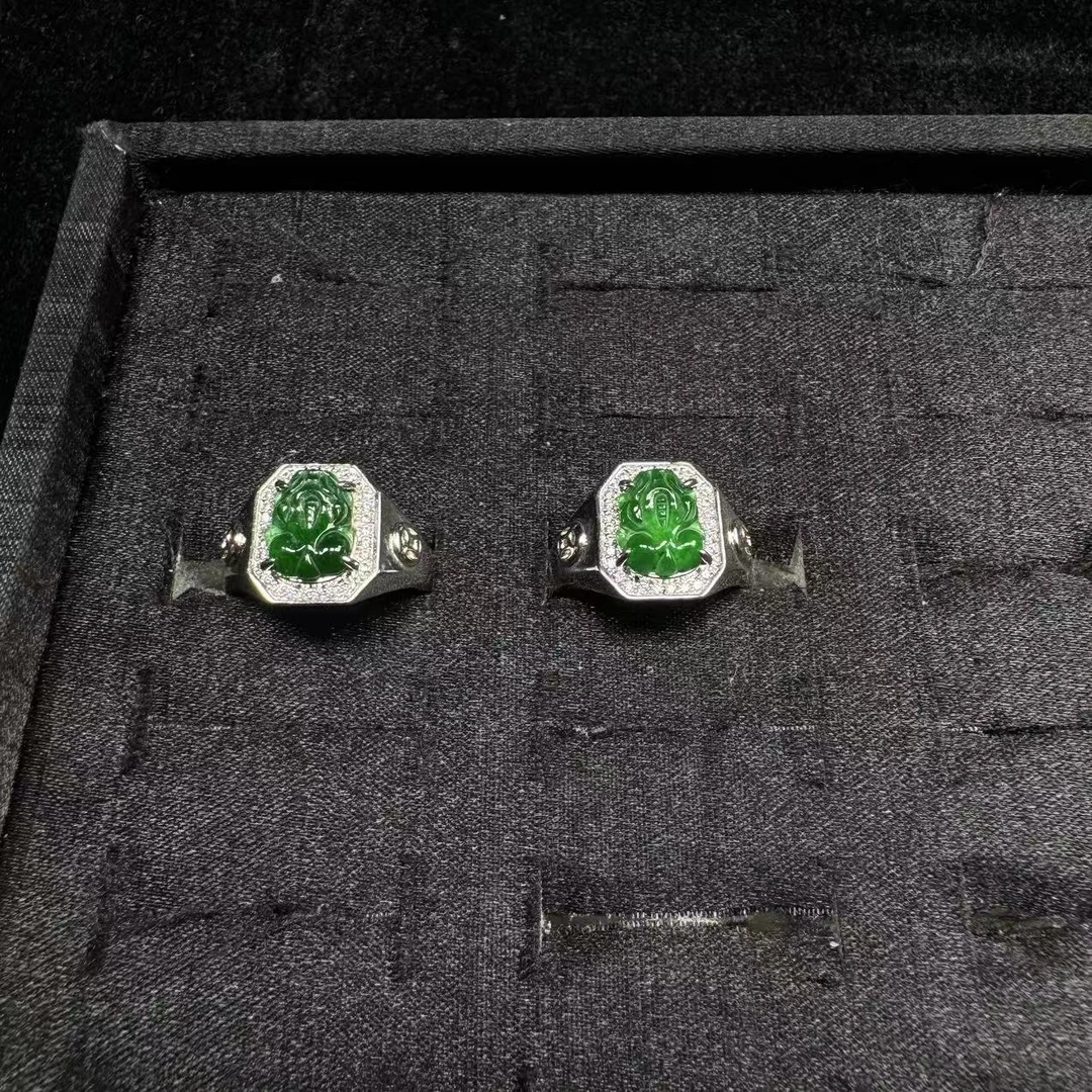 【玉经纶】73478/Q104-天然A货翡翠戒指-多样性发其一