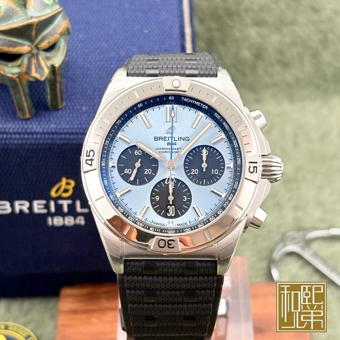未使用 BREITLING/百年灵 机械计时/PB0134101C1S2/冰蓝/25全/42