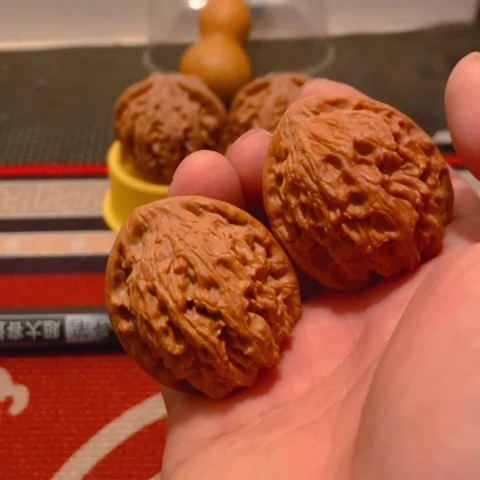 逍***生文玩核桃把件石狮子