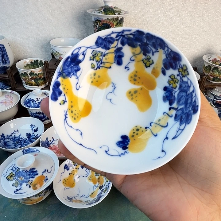 忠意堂釉下彩葫芦