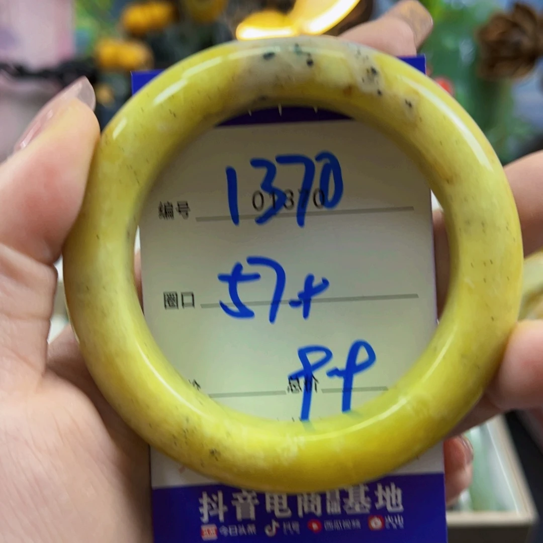 海***鸥蛇纹石玉未镶嵌手镯