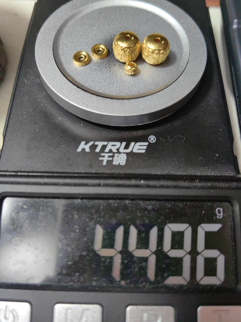 足金999饕餮金珠黄金手串配饰