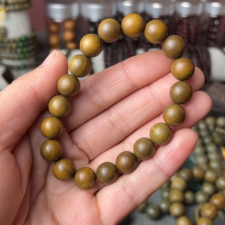 木绿檀木手串10单圈手串