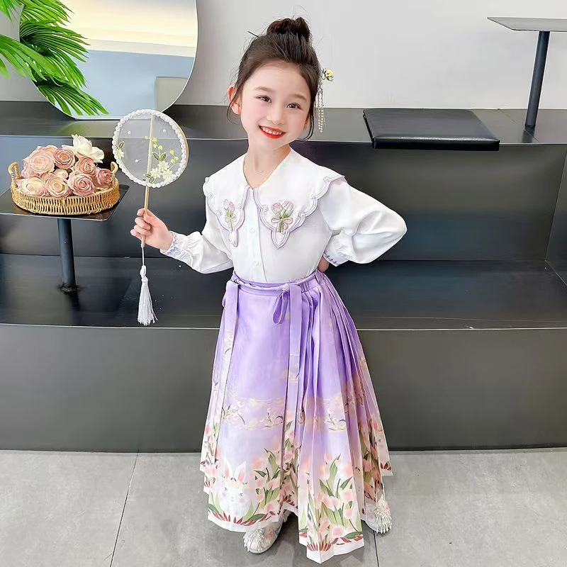 惜韩（425）好看汉服长袖中国风小女孩春秋