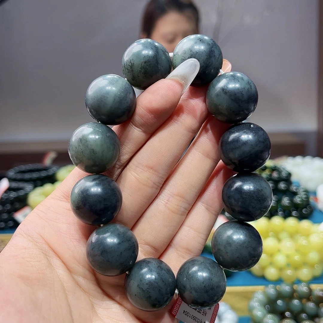 手串未镶嵌和田玉纯天然和田玉新疆青花河道料k20