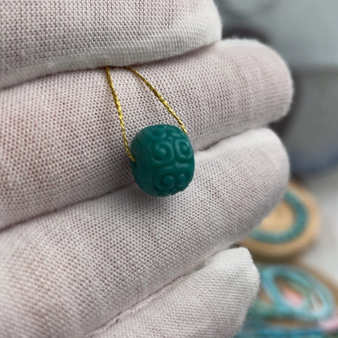 绿松石手链未镶嵌精品玉化回纹卡10×8