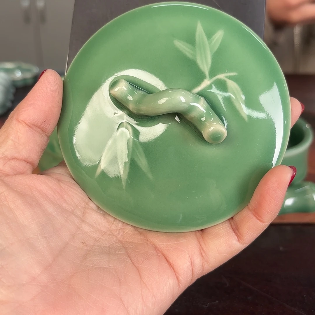 龙泉云间青瓷小米茶器