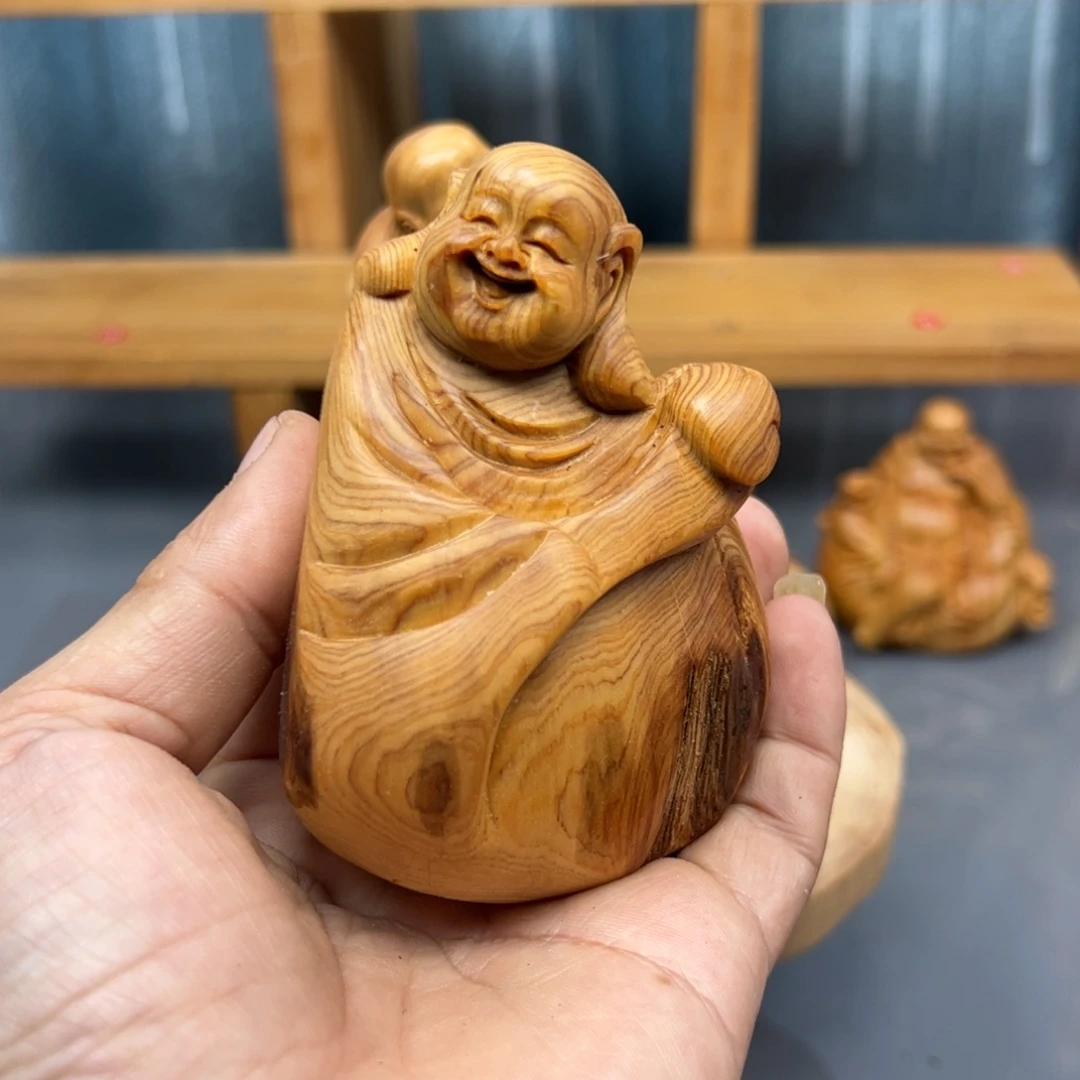 同***热木崖柏木摆件手把件
