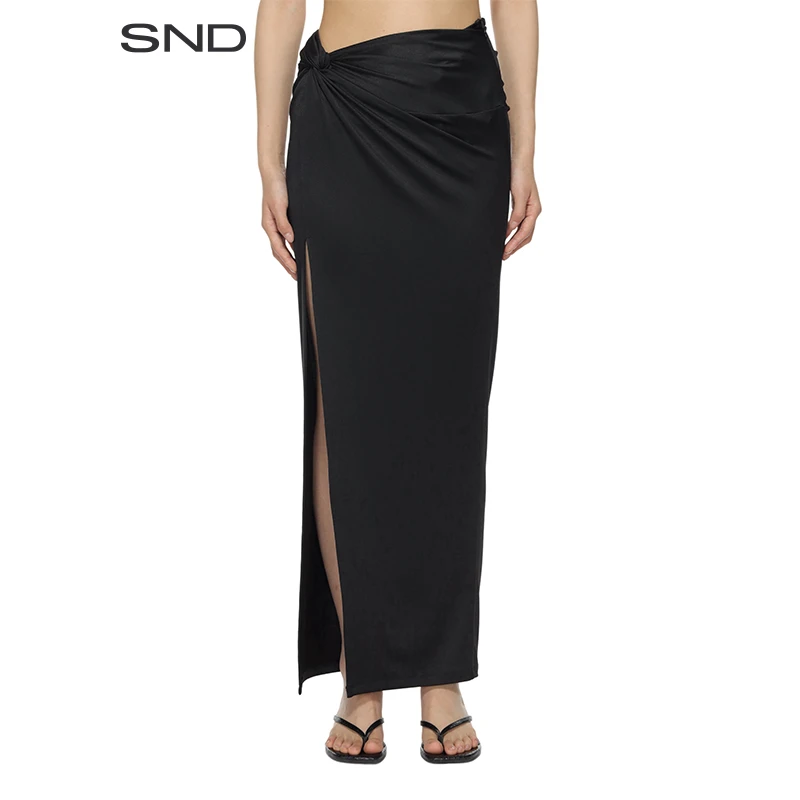 【OUDE WAAG 设计师品牌】SND SS25 纽结垂坠半裙 百搭休闲