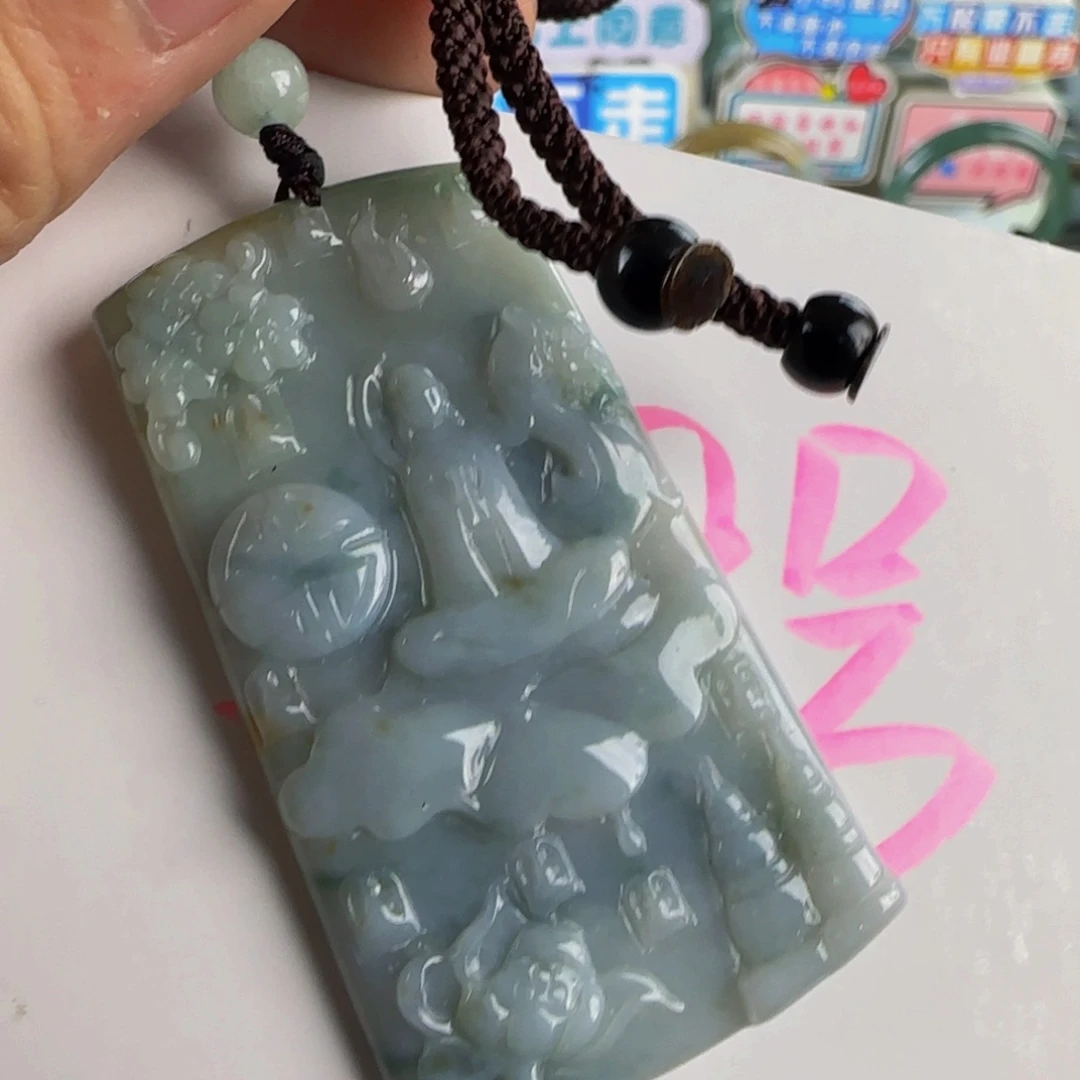 颈饰未镶嵌翡翠老坑