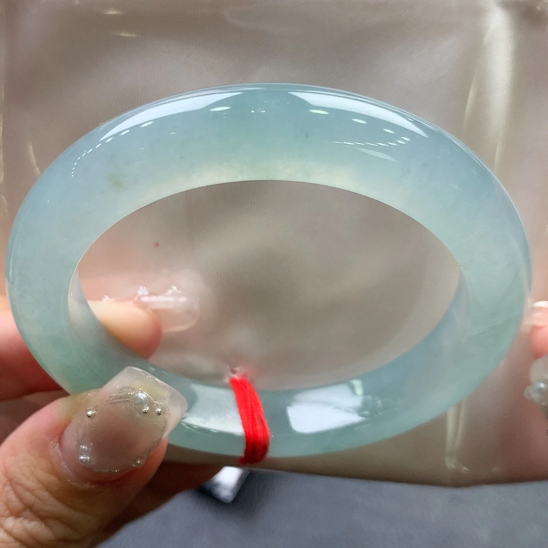 翡翠未镶嵌手镯51.4正圈