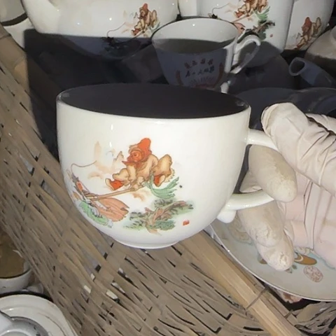 瓷片国营厂库存微瑕失圆