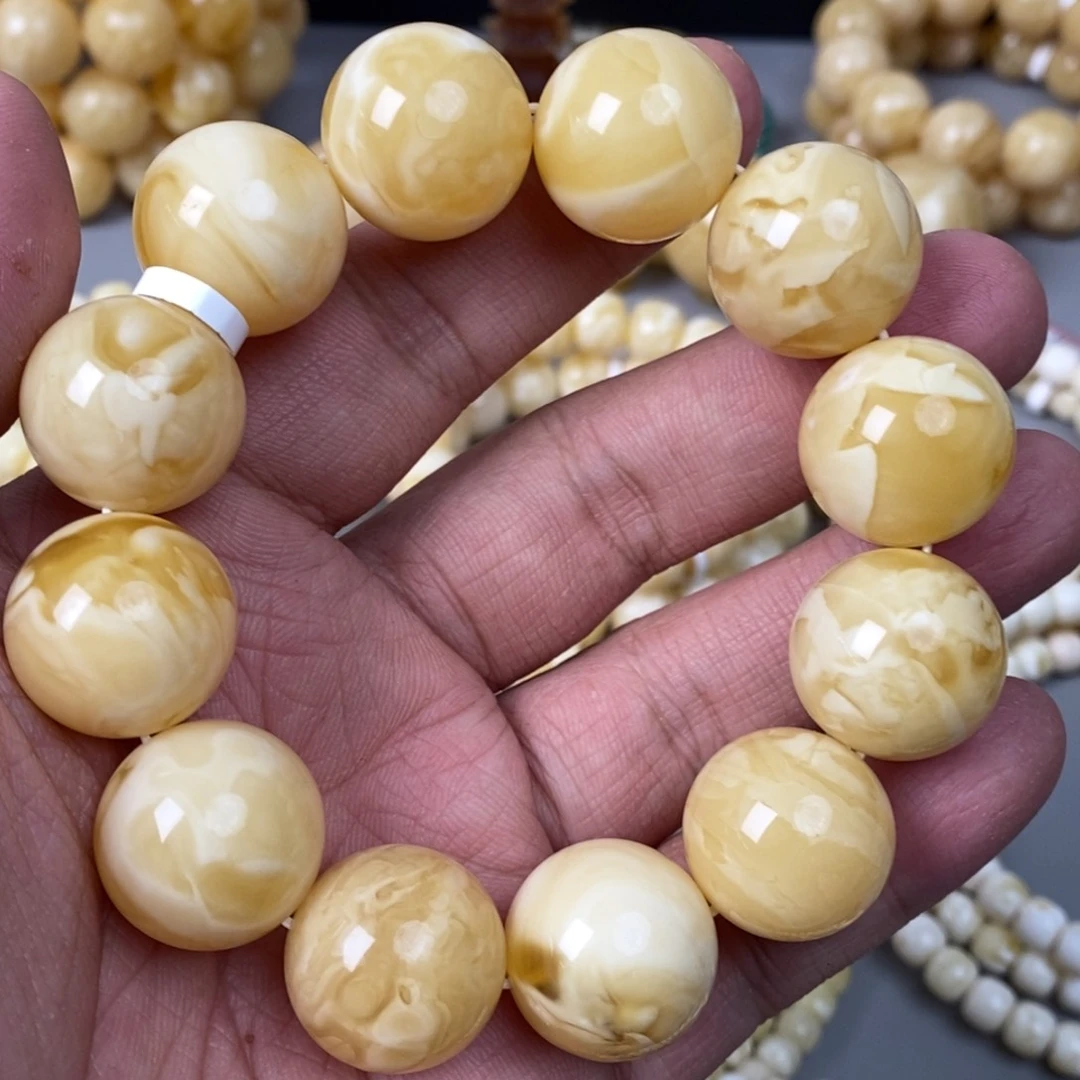 琥珀珠宝奇石未镶嵌20mm