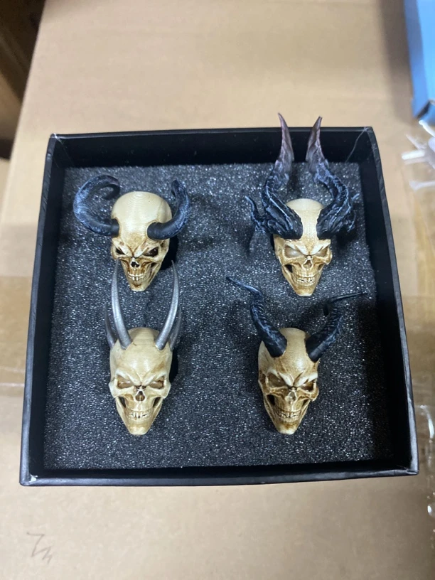 1/12骷髅头雕套装可动兵人头雕系列