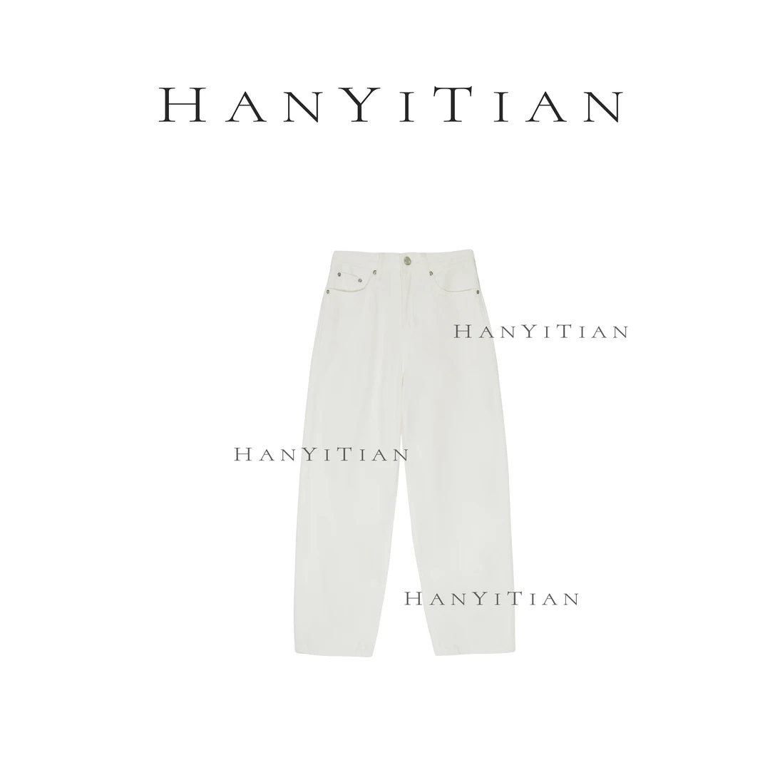 TT・VEGETABLES 白月光 春款直筒气质显瘦宽松百搭牛仔裤913019