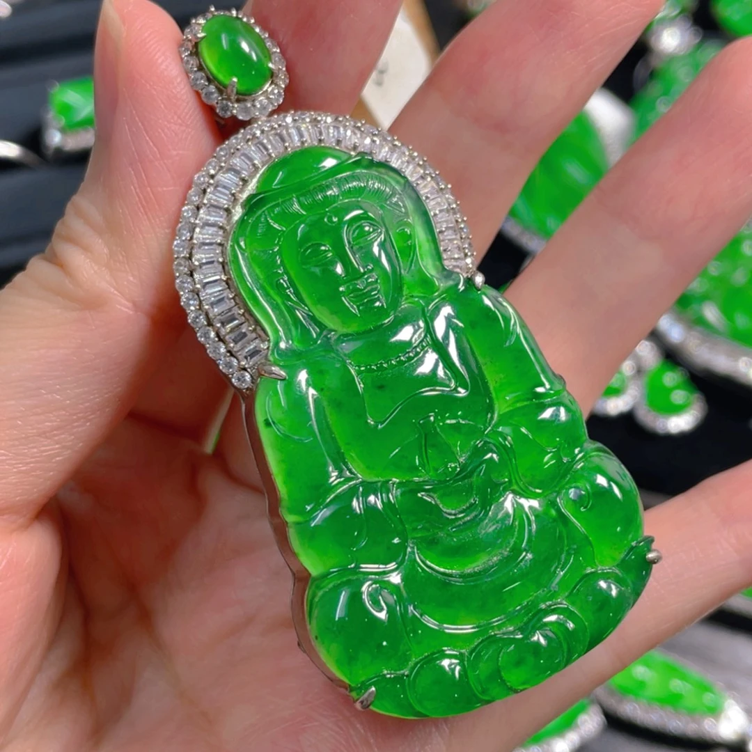 翡翠未镶嵌吊坠(不含链)